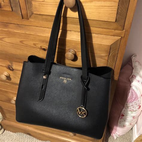 michael michael kors mel medium saffiano leather tote bag|More.